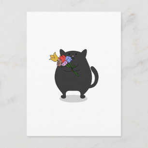 Grateful Kitty Postkarte