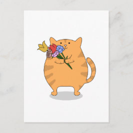 Grateful Kitty Postkarte