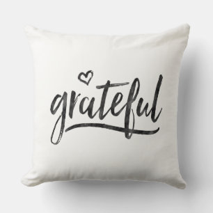 Grateful minimalistischer benutzerdefinierter Hint Kissen