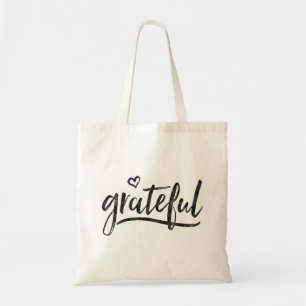 Grateful minimalistischer benutzerdefinierter Hint Tragetasche