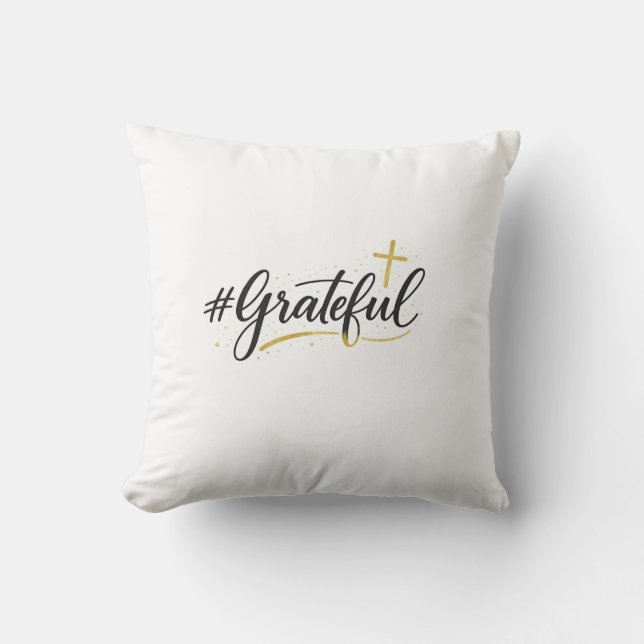 #grateful Pillow Kissen (Vorderseite)
