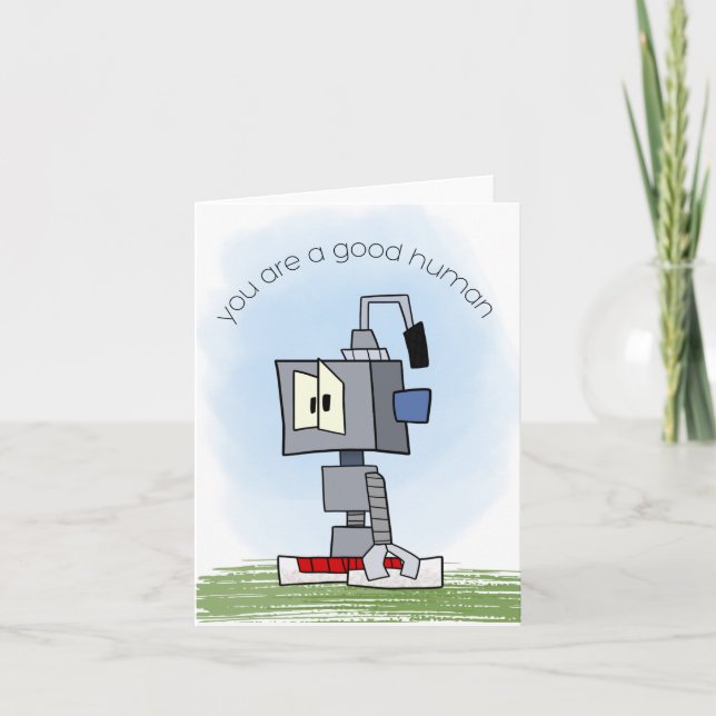 Grateful Robot Card Karte (Vorderseite)