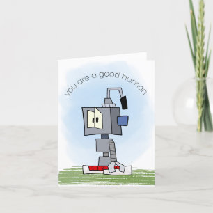 Grateful Robot Card Karte