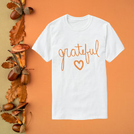 Grateful Script Letting T-Shirt