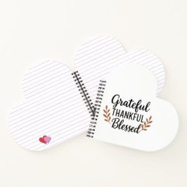 Grateful, Thankful, Blessed Notebook Notizbuch