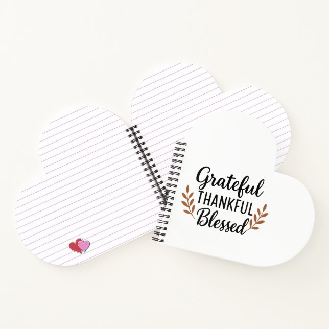 Grateful, Thankful, Blessed Notebook Notizbuch (Innenseite)