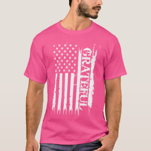 Grateful United Staaten beändigt US-Flagge T-Shirt