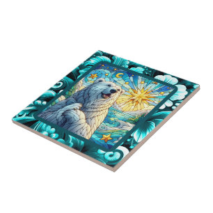 Grateure Polar Bären Imitate aus Glas Fliese