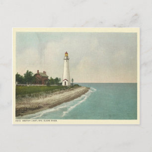Gratiot Light Michigan Postkarte