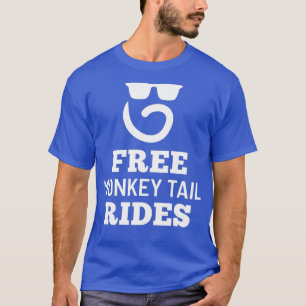 Gratis Affe Schwanz Reiten Monkey Schwanz Beere T-Shirt