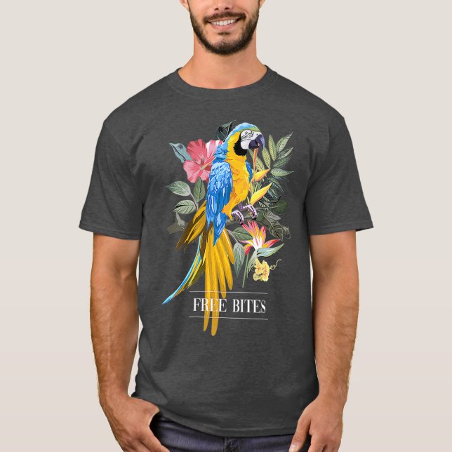 Gratis Bites Parrot Premium T-Shirt (Vorderseite)