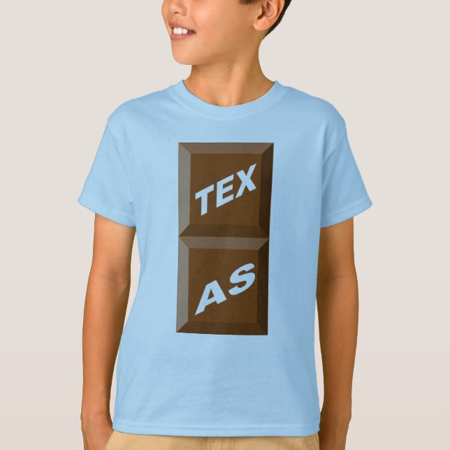 GRATIS-BLAUE-SHIRTS TEXAS SCHOKOLADE T-Shirt (Vorderseite)