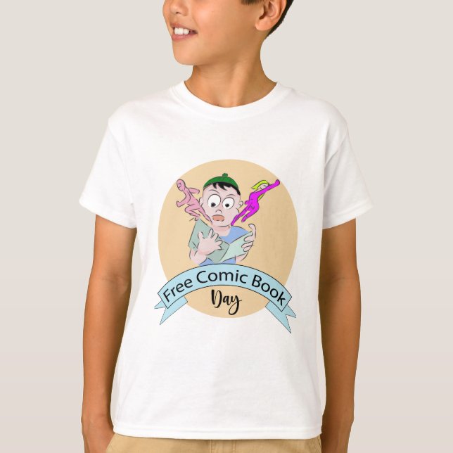 Gratis Comic Book Day Sign T-Shirt (Vorderseite)