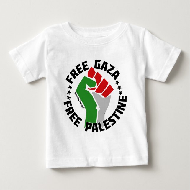 Gratis-Gazastreifen Baby T-shirt (Vorderseite)