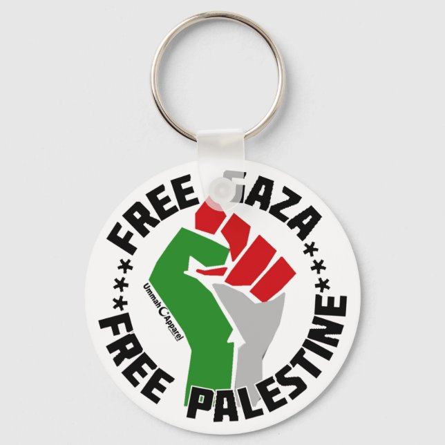 Gratis-Gazastreifen Schlüsselanhänger (Vorderseite)