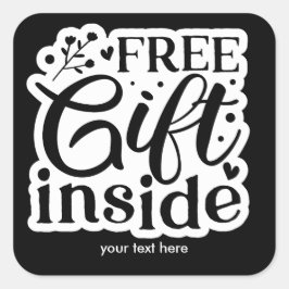 Gratis Geschenk im Aufkleber