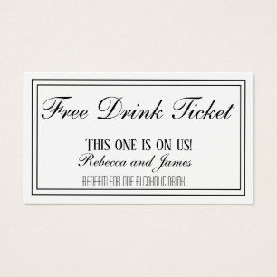 Gratis-Getränkekarte für Schwarz und Weiß