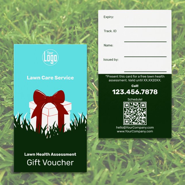 Gratis-Gutscheinkarte für den Wäscheservice (Complimentary Lawn Service Gift Voucher Card)