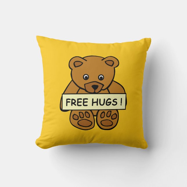 Gratis Hugs Teddy Custom Wire Kissen (Vorderseite)