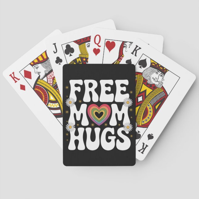 Gratis Mama Hug Transgender Lesben Gay LGBT Prix Spielkarten (Rückseite)