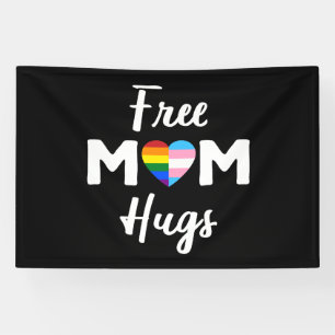 Gratis Mama Hugs II - Rainbow Gay Trans Pride Banner