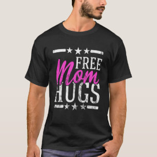 Gratis Mama Hugs Lesbian Gay Lgbt Proud Mother Rai T-Shirt