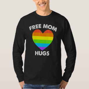 Gratis-Mama-Hugs-LGBT-Flag Gay Lesbian-Paraden T-Shirt