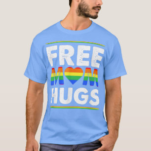 Gratis Mama Hugs LGBT Flag Gay Lesbian Priad Parad T-Shirt
