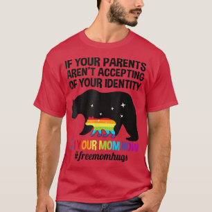 Gratis Mama Hugs LGBT Pride Geschenke Mama Bear LG T-Shirt