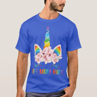 Gratis-Mama-Hugs, LGBT-Pride, LGBT-Einhorn, Mutter T-Shirt