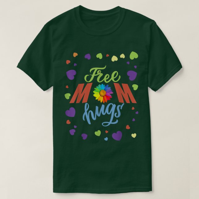 Gratis Mama Hugs Pride Shirt LGBT/Bi. (Design vorne)