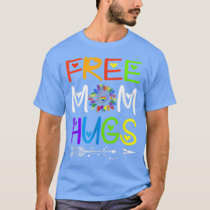 Gratis Mama Hugs Rainbow Sunflower LGBT Pride Mona T-Shirt