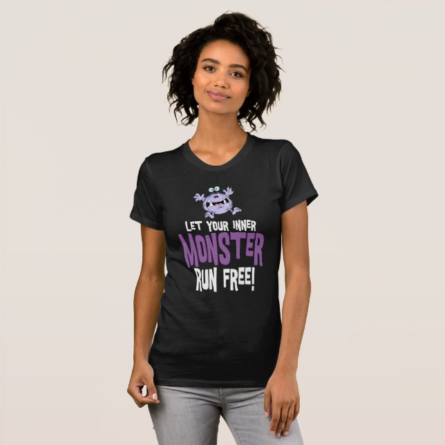 Gratis-Monster laufen T-Shirt (Vorne ganz)