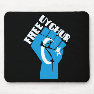 Gratis Uigurer Rückstand Fest mit uigurischer Flag Mousepad