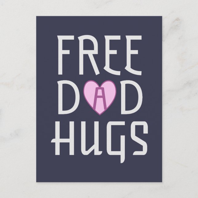 Gratis-Vater Postkarte (Vorderseite)