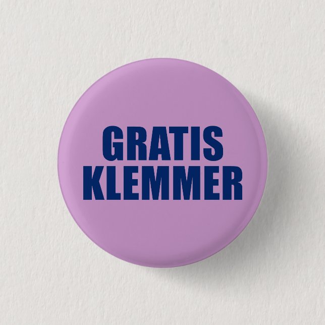GratisKlemmer Button (Vorderseite)