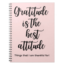 Gratitude is the best Attitude Pink Journal Book Notizblock