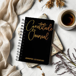 Gratitude Journal I Modern Calligraphy Notebook Notizbuch