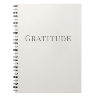 Gratitude – Minimal Typography Notizblock