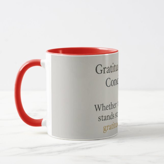 Gratitude Remains: Inspirational Affirmation Zen Tasse (Links)