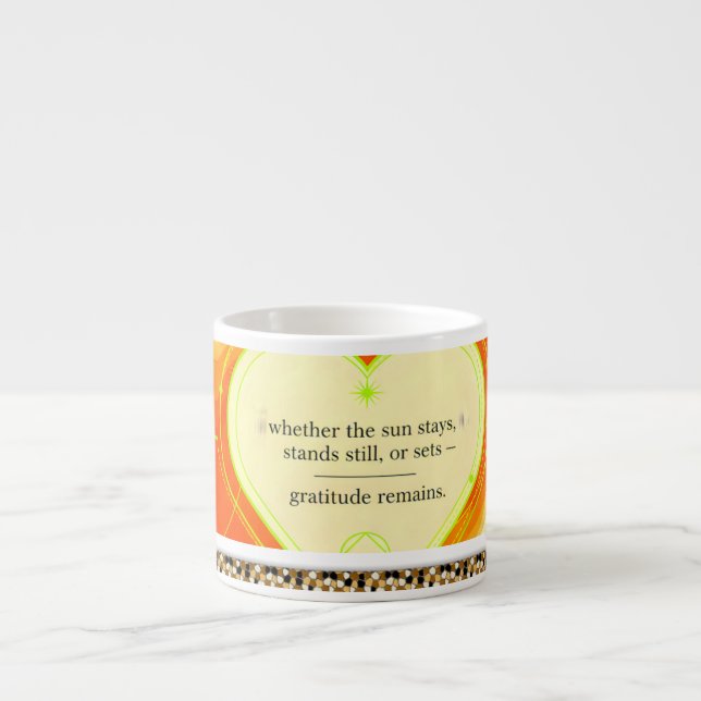 Gratitude Remains™: Intentional Love Coffee   Espressotasse (Vorderseite)