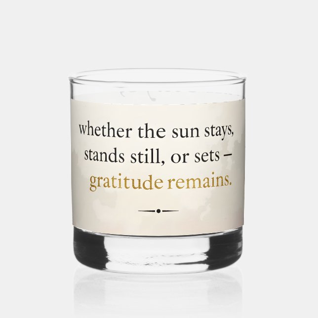 Gratitude Remains™: Love & Intention | Inspiration Whiskyglas (Vorderseite)