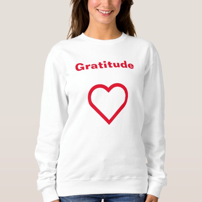 gratitude sweatshirt (Vorderseite)