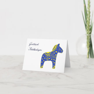 Grattis på födelsedagen Schweden Geburtstag Karte