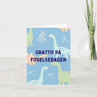 Grattis på födelsedagen, schwedischer Geburtstag Karte