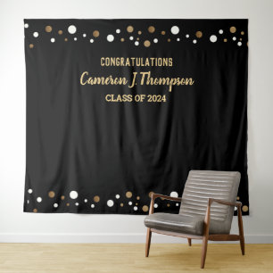 Gratulation Abschluss Class of 2024 Backdrop Wandteppich