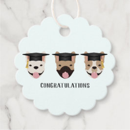 Gratulation an French Bulldogs Geschenkanhänger