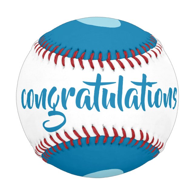 Gratulation Baseball von dalDesignNZ (Rückseite)