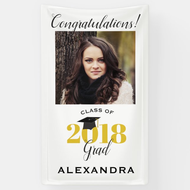 Gratulation Class of 2018 Graduate Foto Banner (Vertikal)