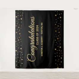 Gratulation Class of 2024 Backdrop Abschluss Wandteppich
